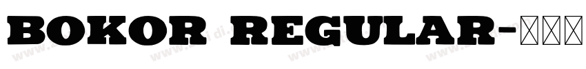 bokor regular字体转换